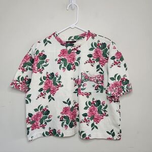 Vintage Sunbelt Women's Floral Print Shirt Onesize /Medium
